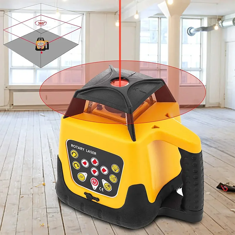 Fully Automatic  Level 360 construction level 500m Automatic Rotary Rotating Line  Level Self-Leveling Tool