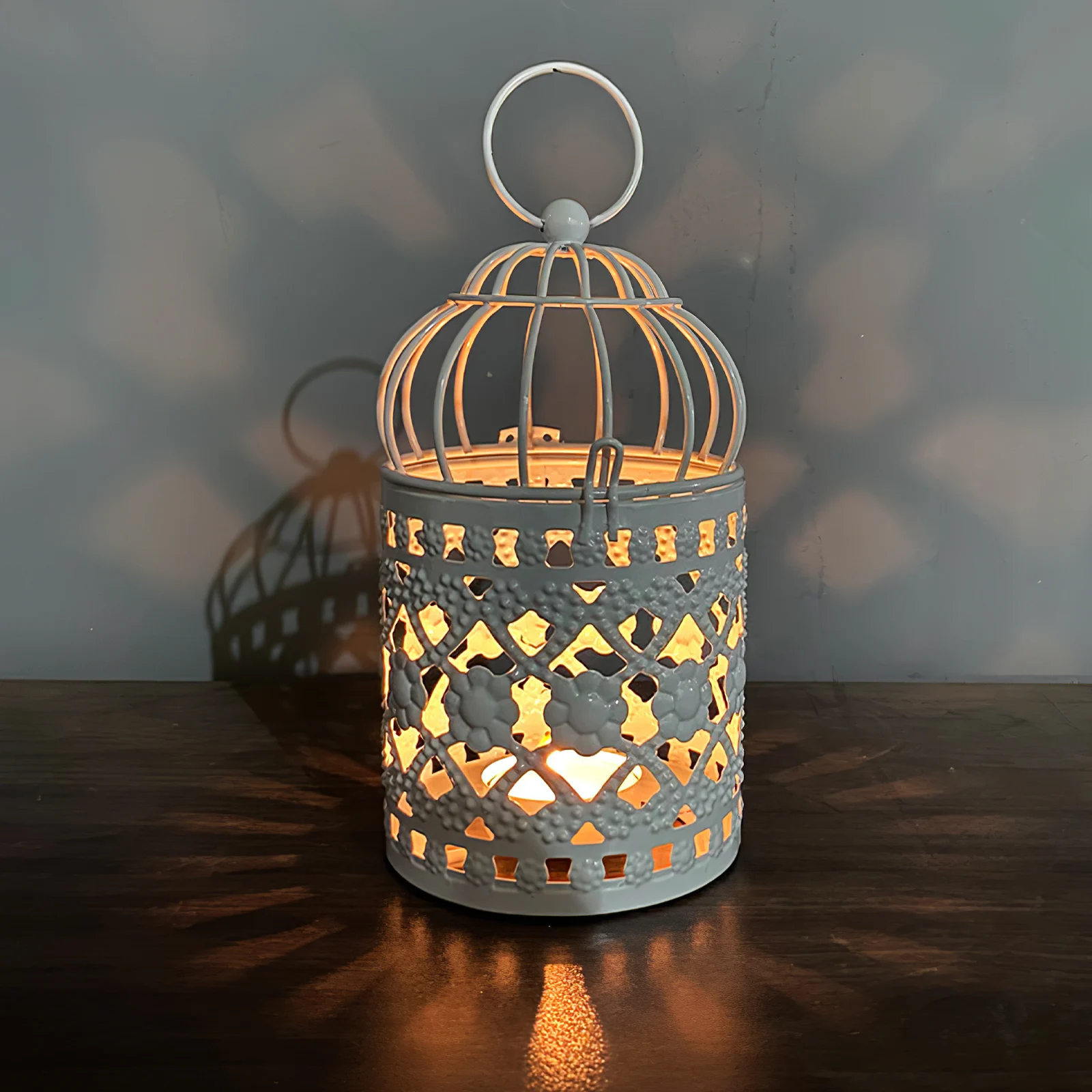 

Vintage Birdcage Holder Iron Metal Tealight Lantern Wall Home Decor Party Wedding Desktop Centerpiece Ornament Light