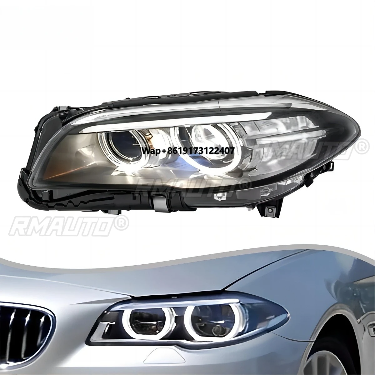 Left Right Fog Lamp LED Daytime Light Front LED Headlamp Assembly Wide Light Corner Lamp For 5 Series F10 F18 2014-2017