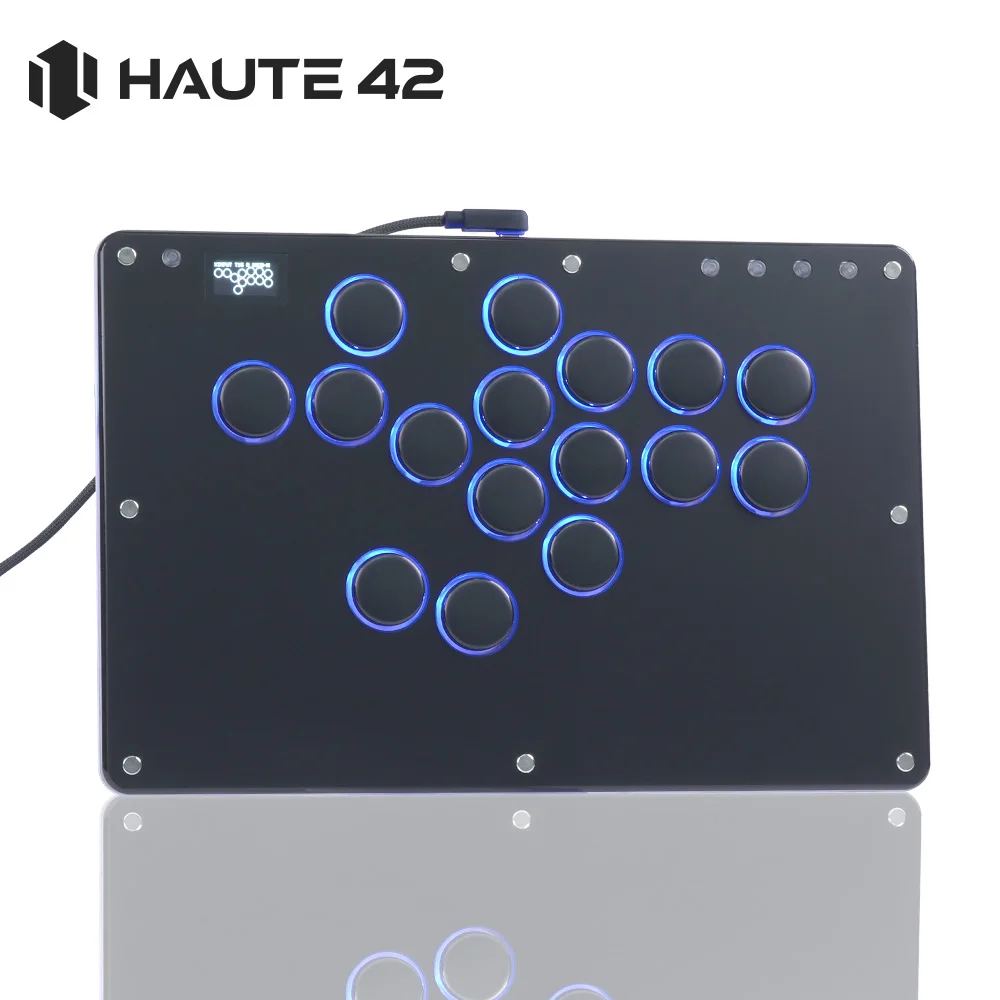 Haute42 Arcade Joystick Hitbox Leverless Arcade Controller For PC/ PS4/PS5 Hitbox fightstick Leverless Arcade Stick Controller