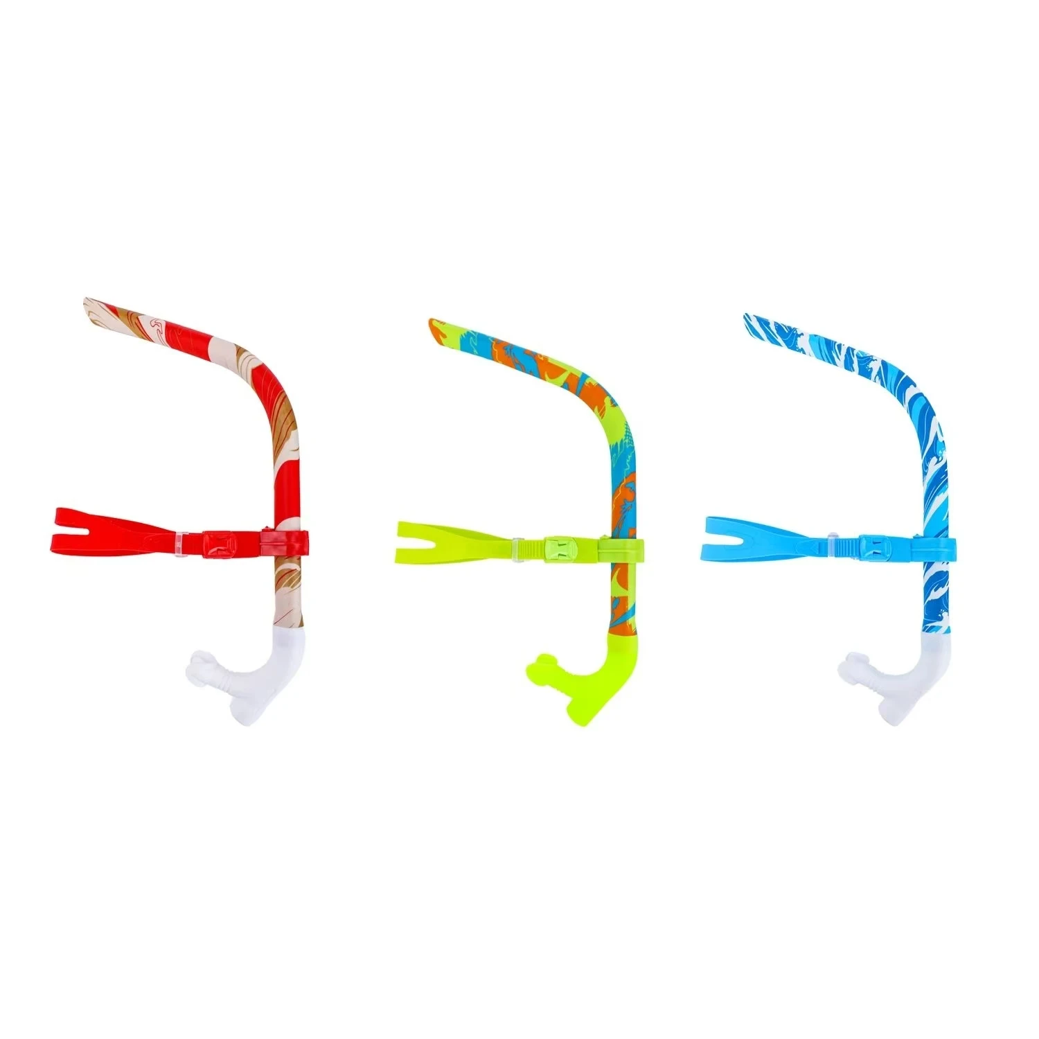 zoke-children's-swimming-training-device-full-wet-silicone-straight-row-breath-tube-for-freestyle-swimming-air-exchange