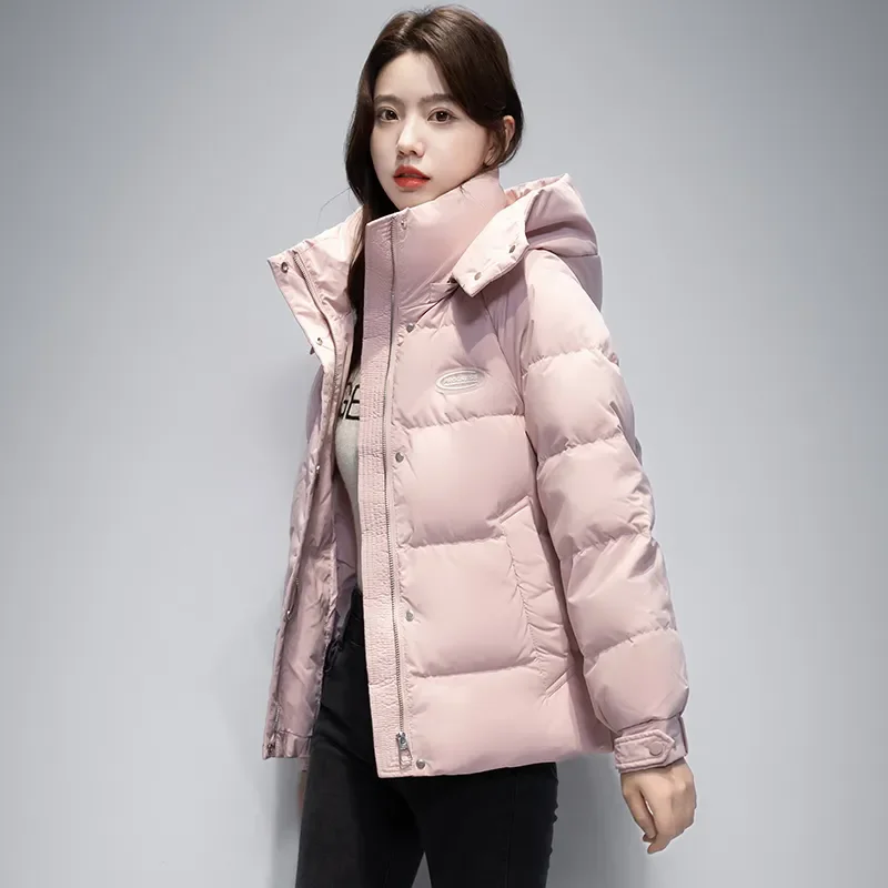 Winter New Korean Down Cotton-Padded Jacket Women\'s Short Overcoat Thick Warm Parker Coat Fashion Loose Hooded Cotton Jacket