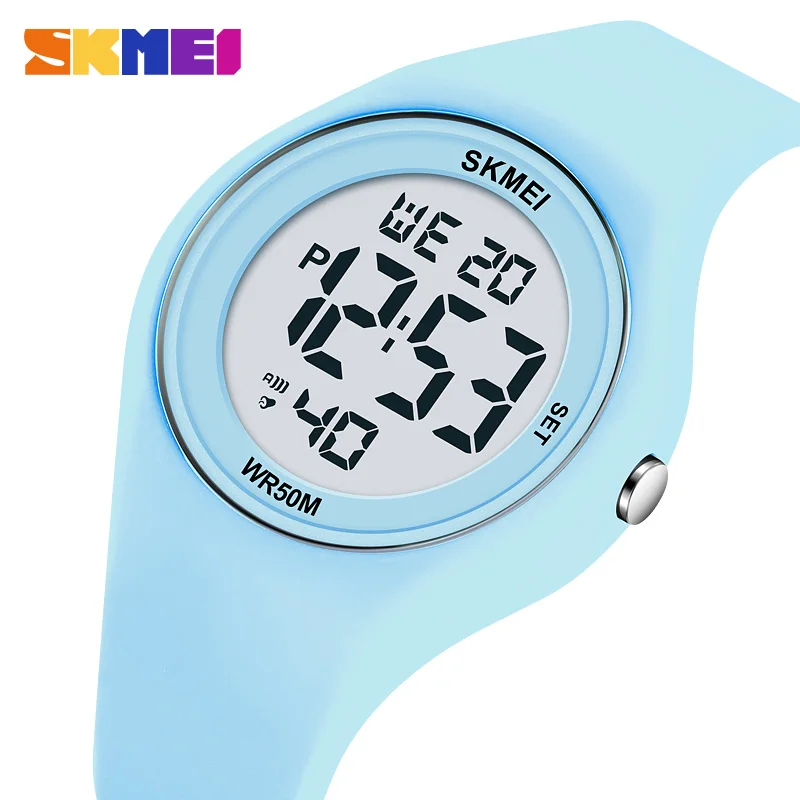 SKMEI 2317 Wristwatch Alarm Reloj Mujer Outdoor Sports Digital Watch For Men Women Students 5Bar Waterproof Stopwatch Countdown