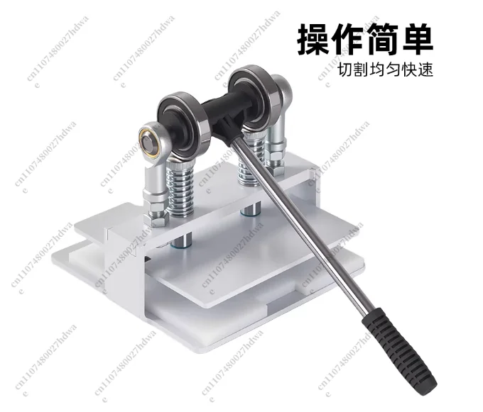 Double Roller Bearing Manual Press Ping-Pang Bat Rubber Edge Cutter Pasting Device Table Tennis Racket Rubber Cutting Machine