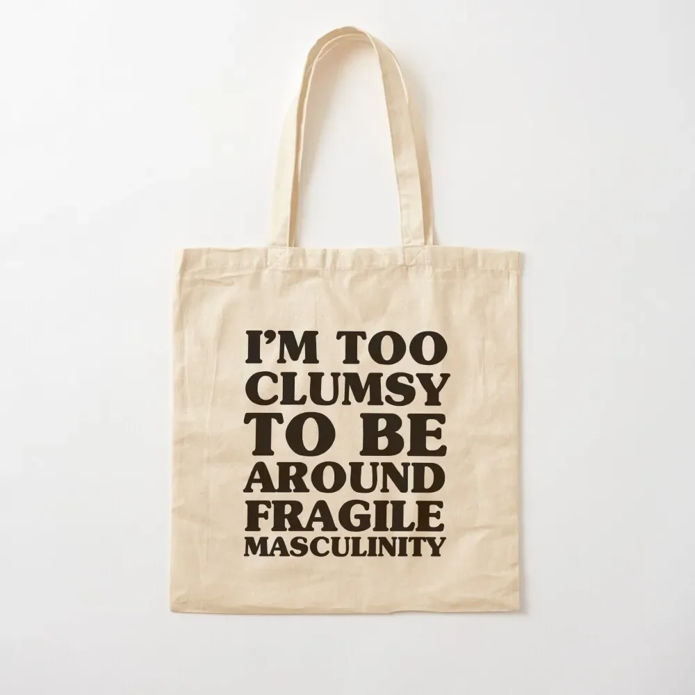 Too Clumsy Tote Bag canvas tote bag custom fabric bag Canvas 2