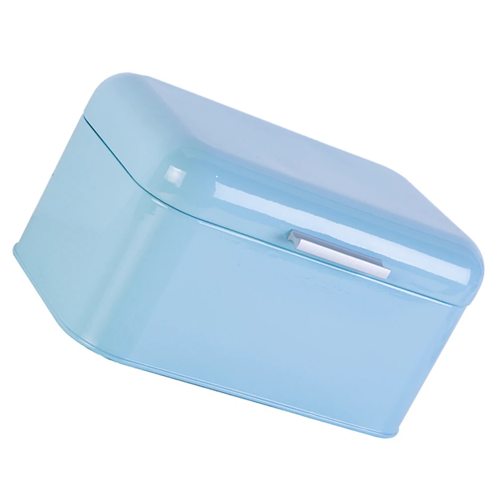 

1PC Metal Bread Box Iron Sheet Storage Jar Vintage Kitchen Storage Tank Desktop Bread Storage Bin Creative Bread Snack Box for H