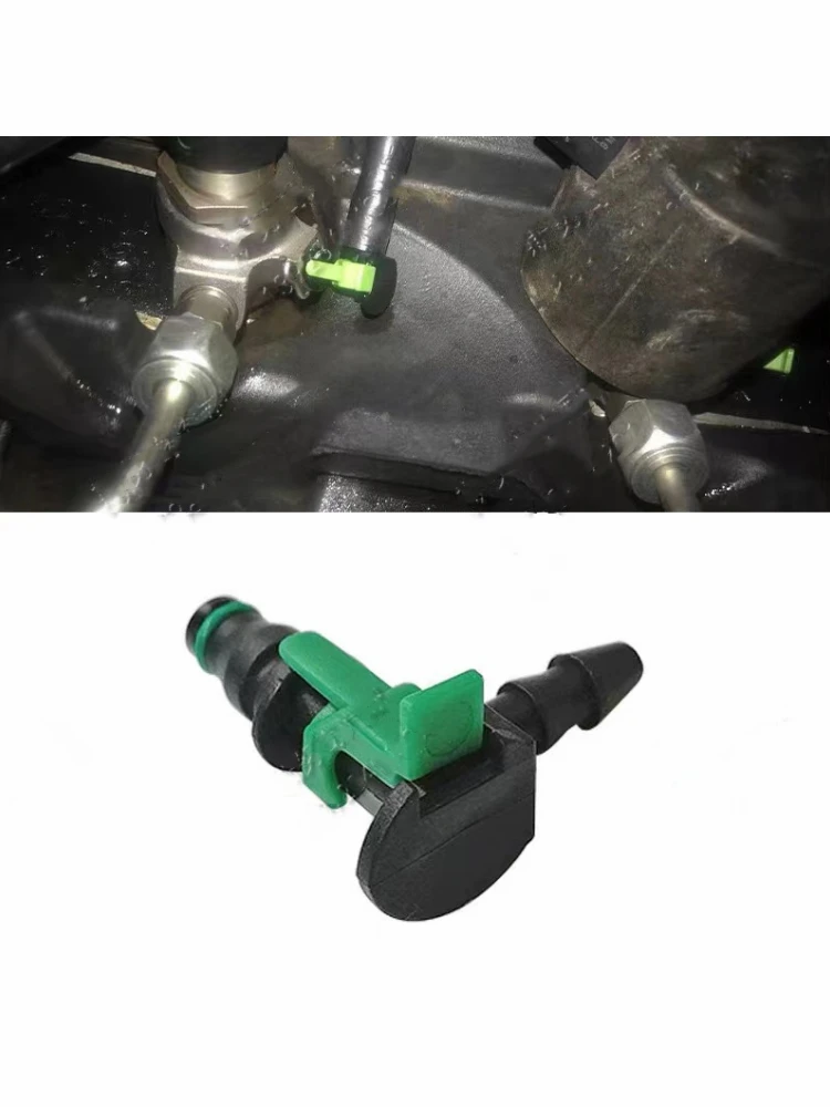 Connecteur bidirectionnel en T pour retour d'huile d'injecteur diesel Common Rail Ford Jiangling Ruiou V348, bouchon de tuyau d'huile en forme de L