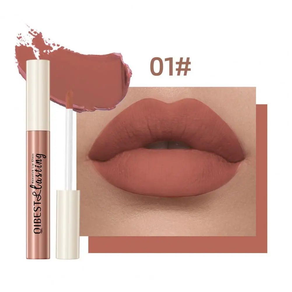 Vrouwen Lipgloss Smudge-Proof Lipgloss Sterk Gepigmenteerde Fluweel Matte Lipgloss Langdurige Waterdichte Vlekbestendig Voor Vrouwen