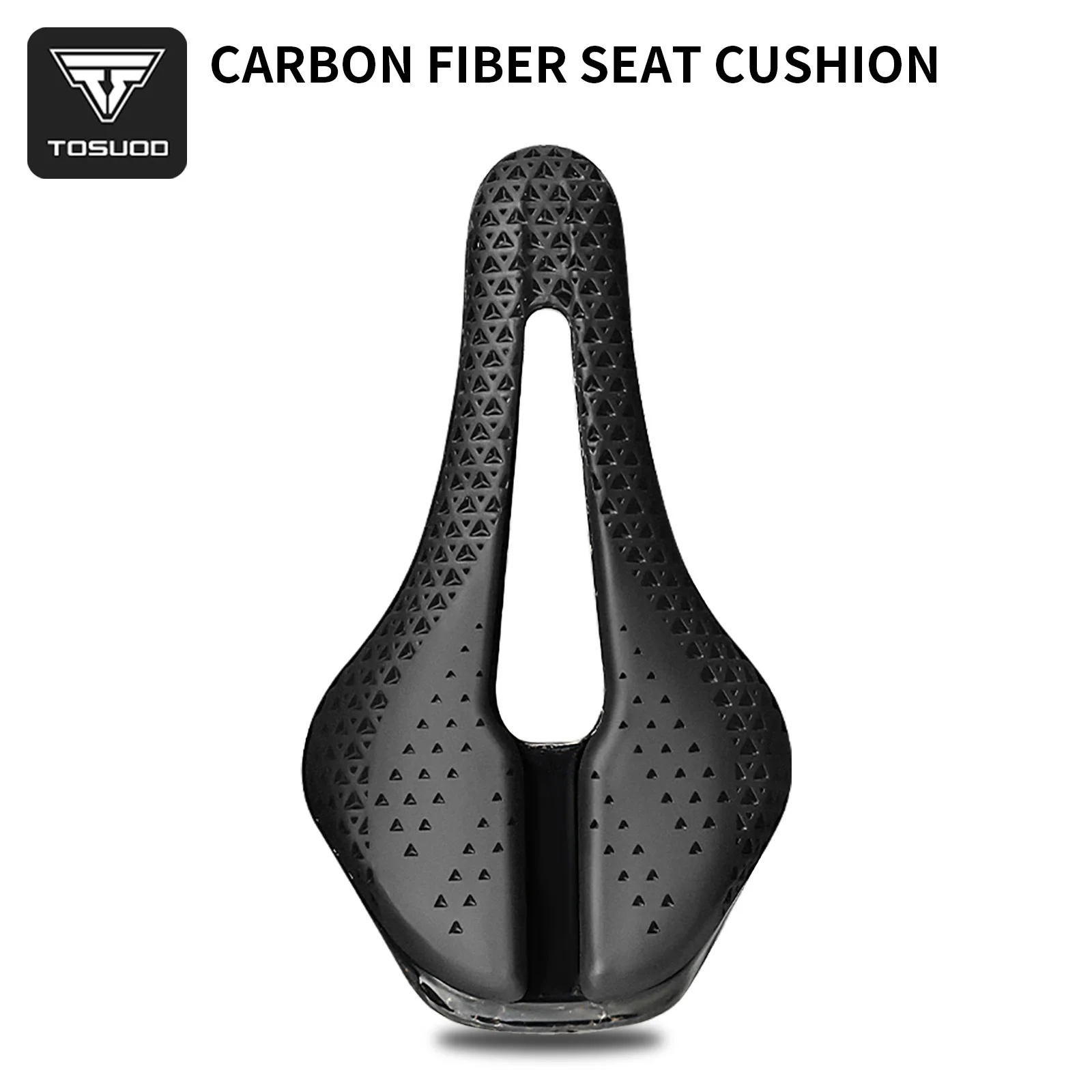 

TOSUOD 3D Printed Bicycle Saddle Ultralight 190g Carbon Saddle 250x140mm Bike Seating for MTB Gravel Road Bike Seat