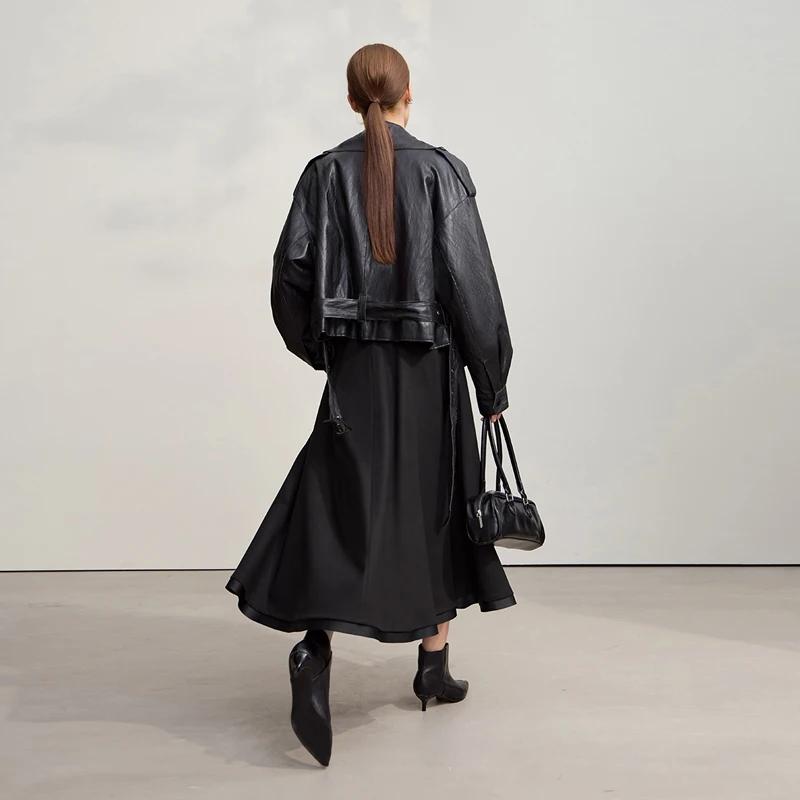Amii Elegant Skirts For Woman 2026 Winter New Commuter Style A-Line Mid-Calf Skirt Loose Solid Versatile Woman Clothes 12544126