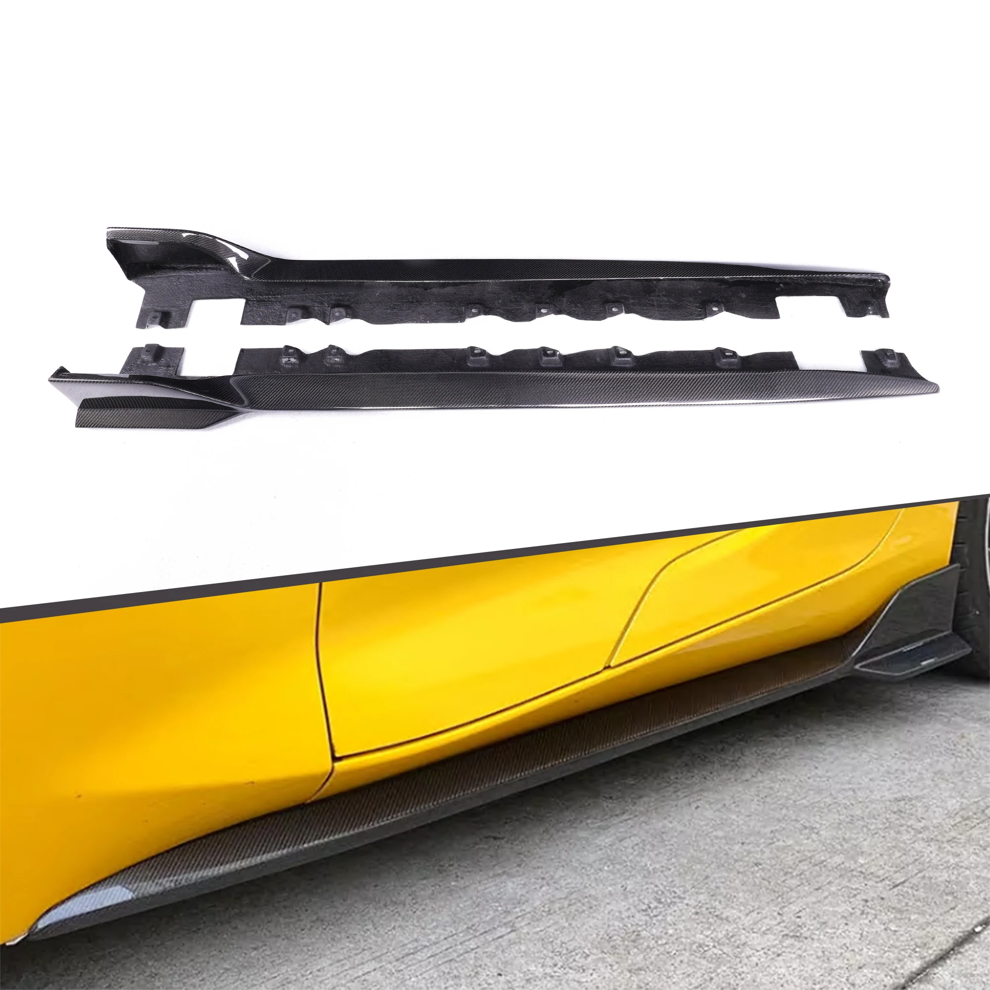 

Hot Sale Carbon Fiber Edition Side Skirts for A90 2019+