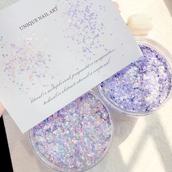 10g Spring Flower Nail Sequins Mini 3D Shine Charms Stars Round Shape Mixed Glitter Paillettes For Nails Designs Confetti Flakes