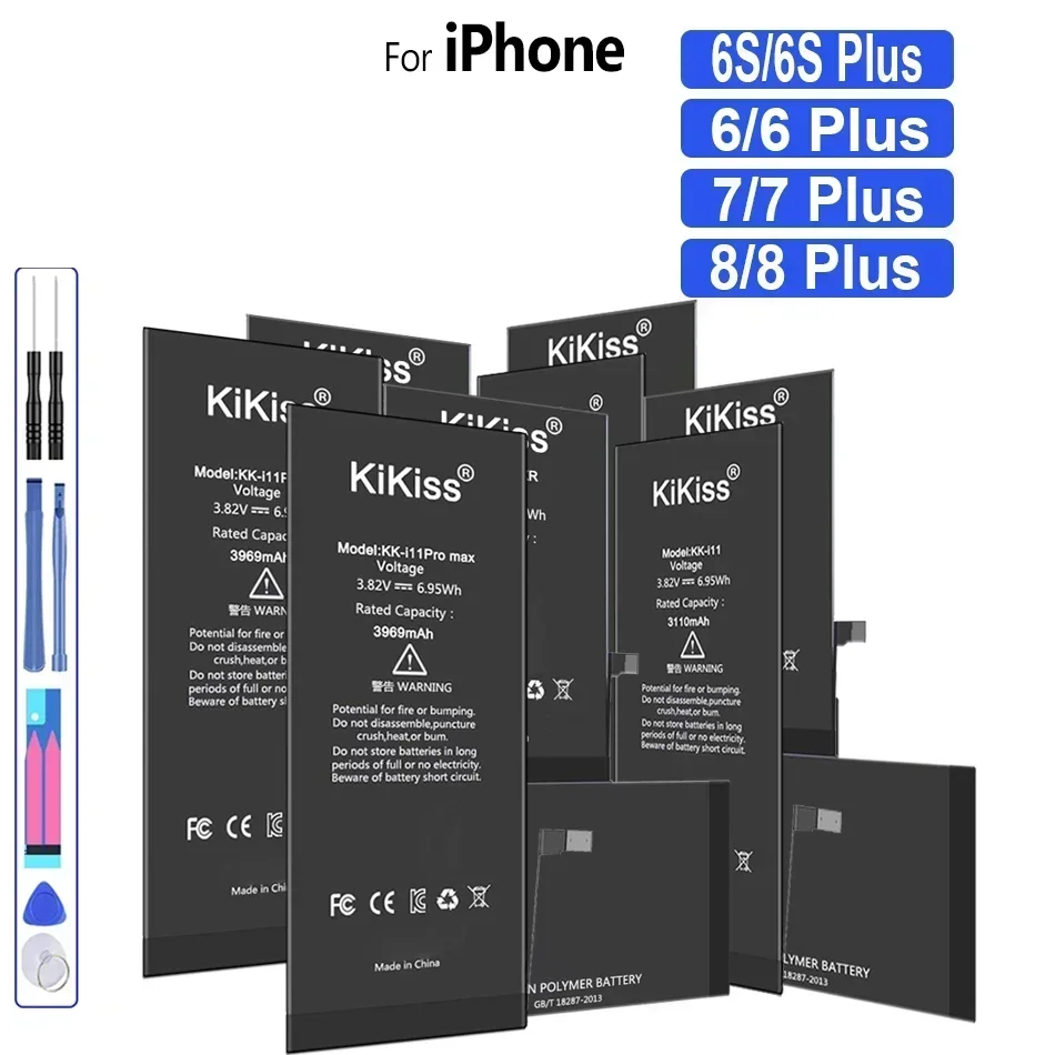 High Capacity Battery For iPhone 7 7G 8 8G 6 6S 6G Plus Lithium Polymer Retail Package