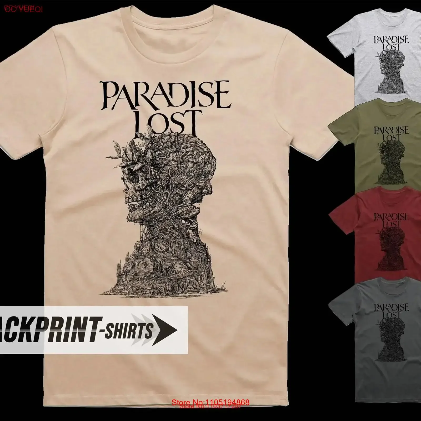 Paradise Lost The Plague Within T Shirt cotton Men's all sizes S 5XL 18 colors band poster album cover vintage Washed Stylish