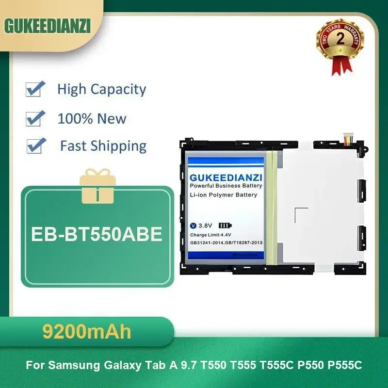 

9200mAh EB-BT550ABE Tablet Battery For Samsung Galaxy Tab A 9.7 T550 T555 T555C P550 P555C High Capacity