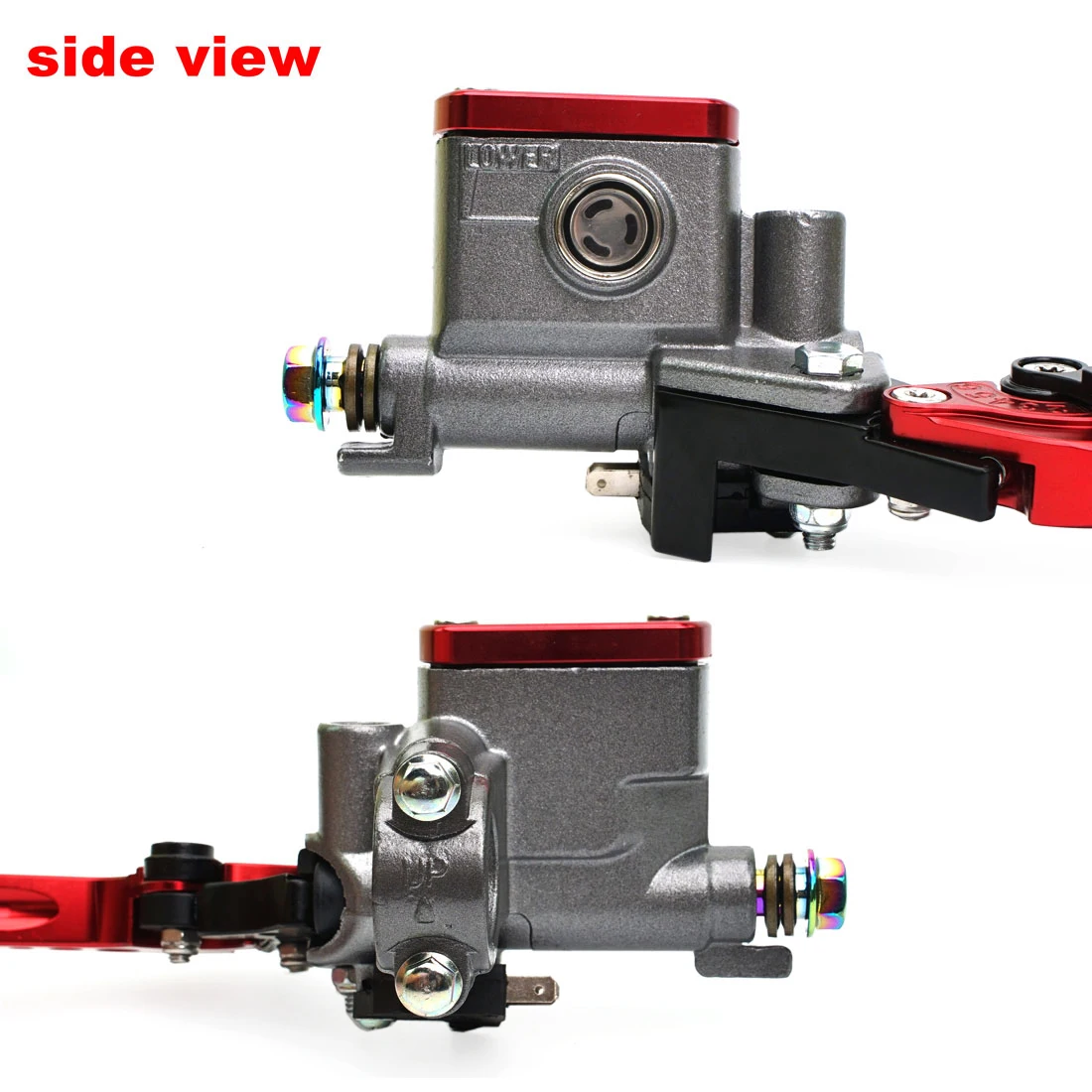 Motorcycle Master Cylinder Lever Hydraulic Clutch Oil Hose Line Pipe Rear Foot Brake Pull Rod Atv Dirt Pit Bike Braided Tubing