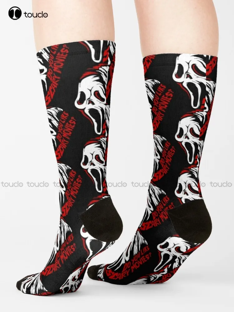 Do You Like Scary Movies Classic Do You Like Scary Movies Socks Halloween Costume White Socks Creative Funny Socks New Art