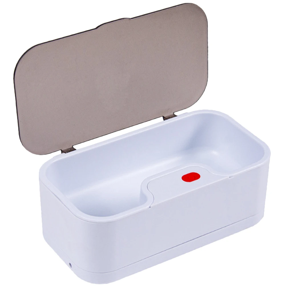 

Eyeglasses Watch Cleaner Jewelry Cleaning Machine Washing Detergent Jewellery Portable White Kit