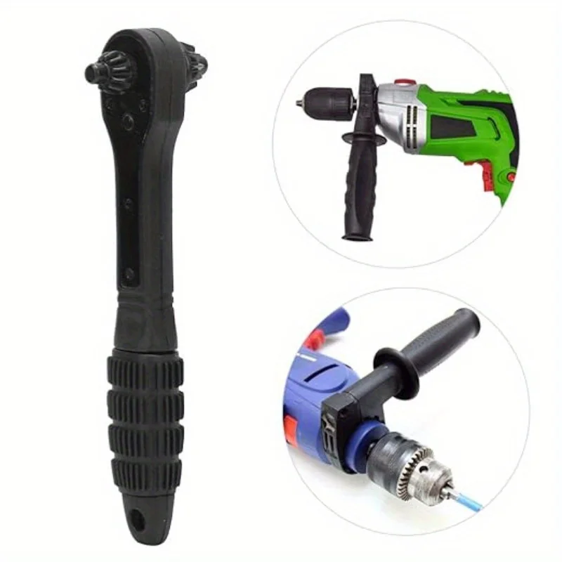 1pc 2 In 1 Drill Chuck Key Ratchet Spanner Universal Wrench Hand Drill Chuck Key Drill Electric Ratchet Wrench Spanner Hand Tool