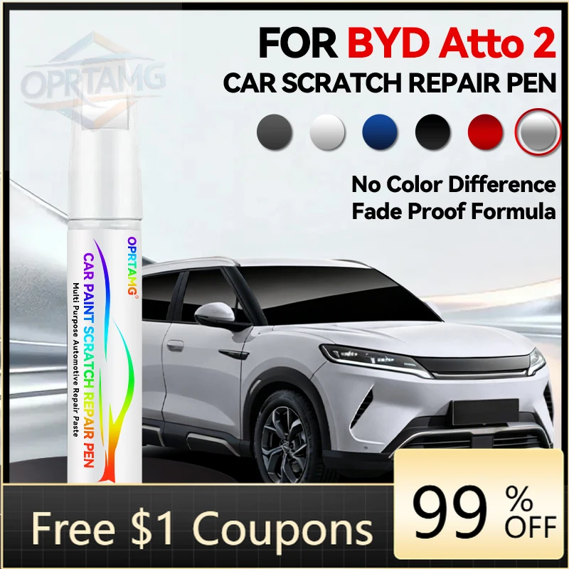 Herramienta para coche, accesorios para coche, eliminador de arañazos, accesorios de bricolaje para Yuan UP/BYD ATTO 2, blanco WAC, verde HCJ, gris, rosa 124