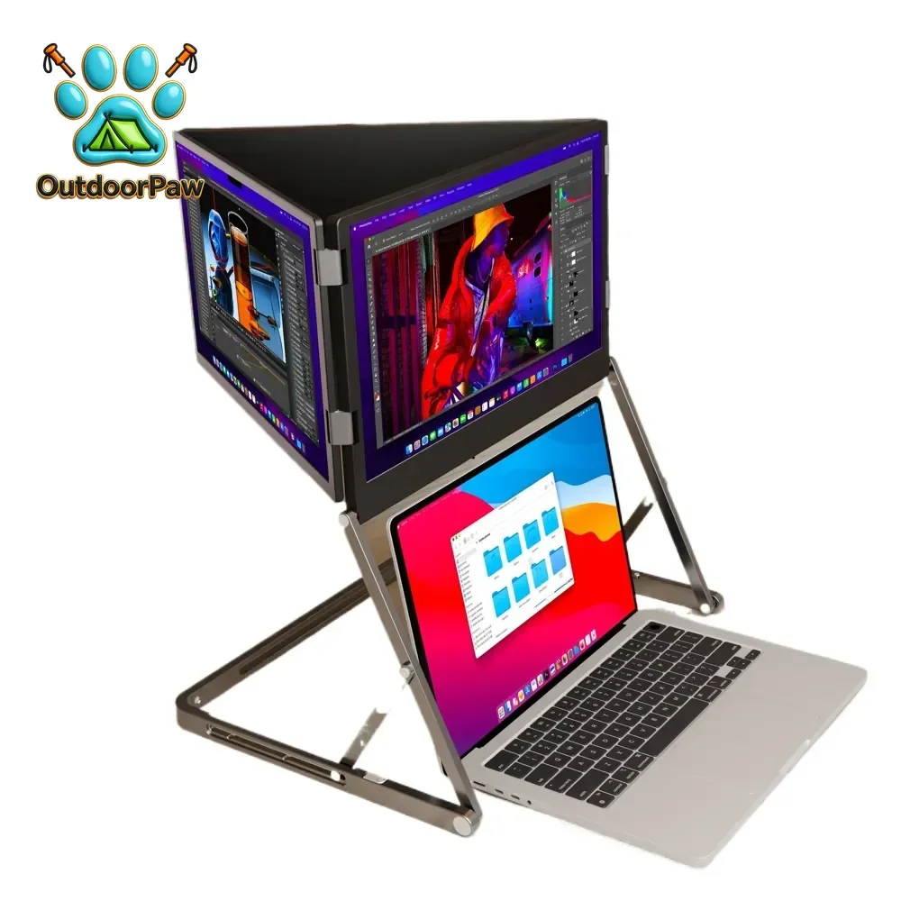TriCreate 15.6 Inch 1080P FHD USB-C Aluminum Touch LCD Display Portable Business Gaming for Touch Screen