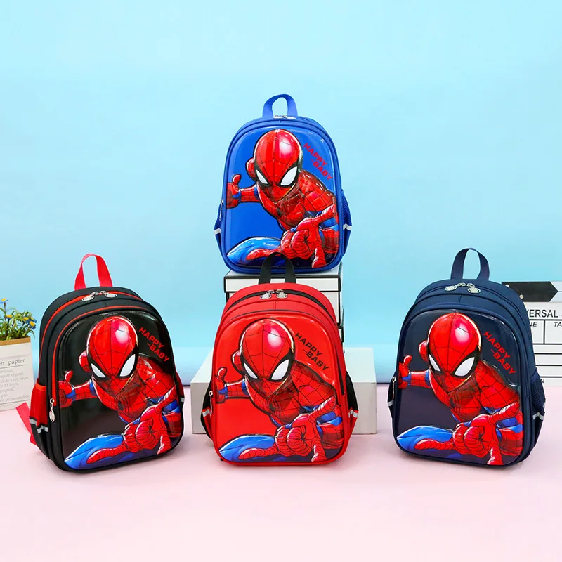 New Disney cartoon Avengers Spider-Man cars boys School Bag New Kindergarten Baby Children\'s Cute Backpack