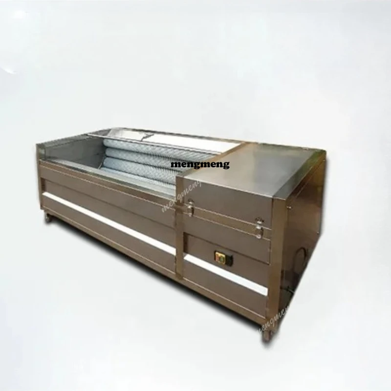 Electric Industry Potato Ginger Washing Machine Brush Roller Carrot Cassava Potato Turmeric Yam Washing Peeling Machine