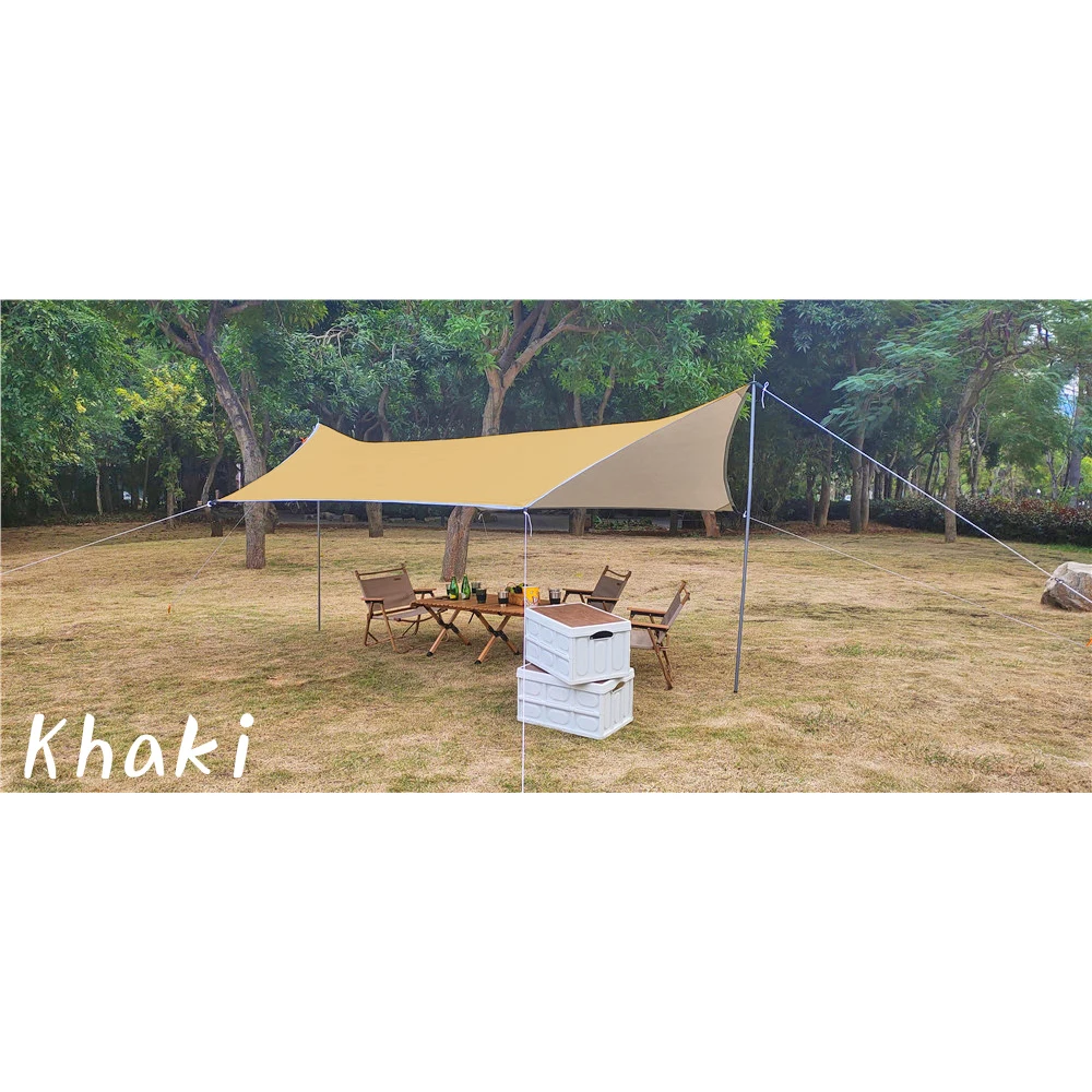 3x4 Outdoor Tarp Tent Waterproof Sun Shelter for Tourism Picnic Hexagon Sunshade Canopy Camping Awning Pergola Flysheet 3x4