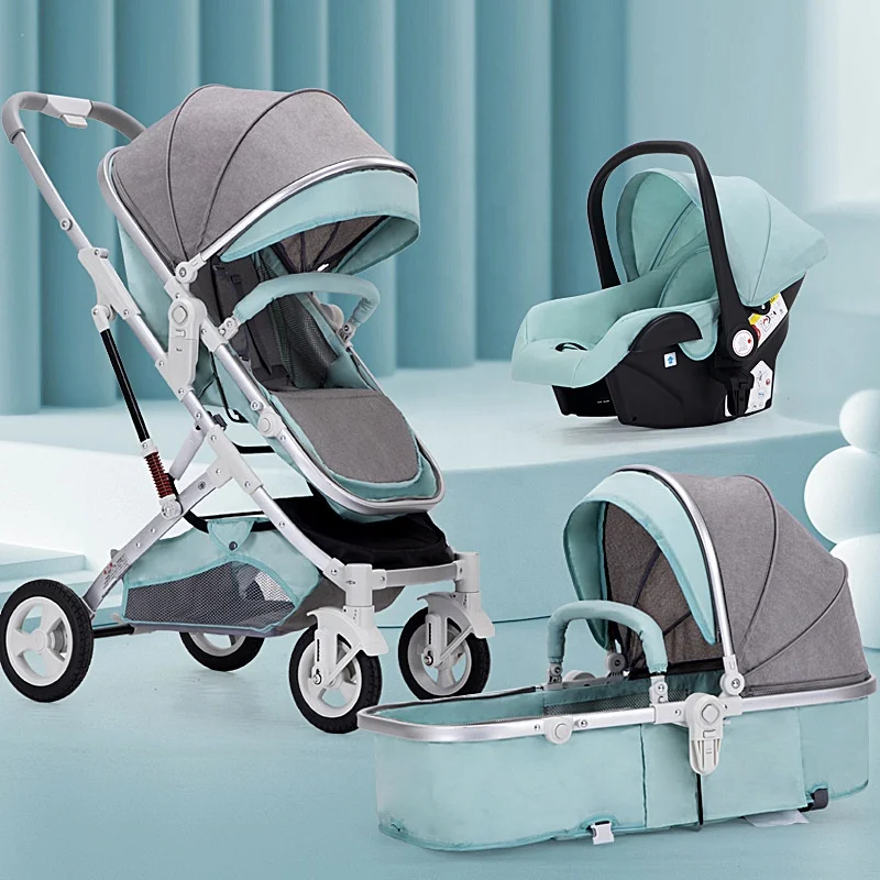 

China manufacture stroller baby 3-1 cheap folding carriage travel system poussette luxury pram stroller for baby