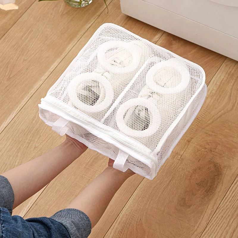 Shoes Washing Machine Shoes Bag Travel Shoe Storage bags Portable Mesh Laundry bag Anti-deformation Protective Clothes organizer