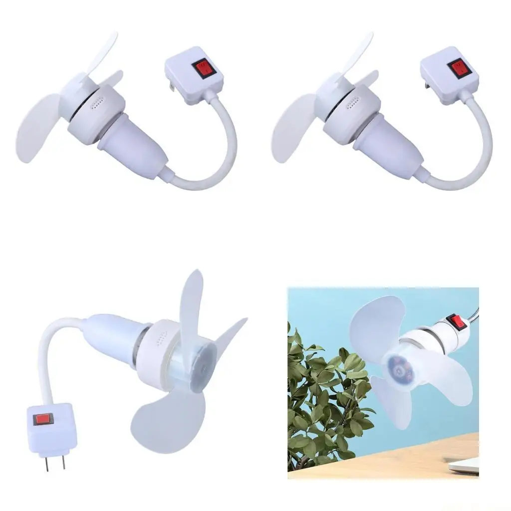 

M5TD E27 Fan Adjustable LED Bulb Fan for Home Warehouse 5.5inch Small Fan