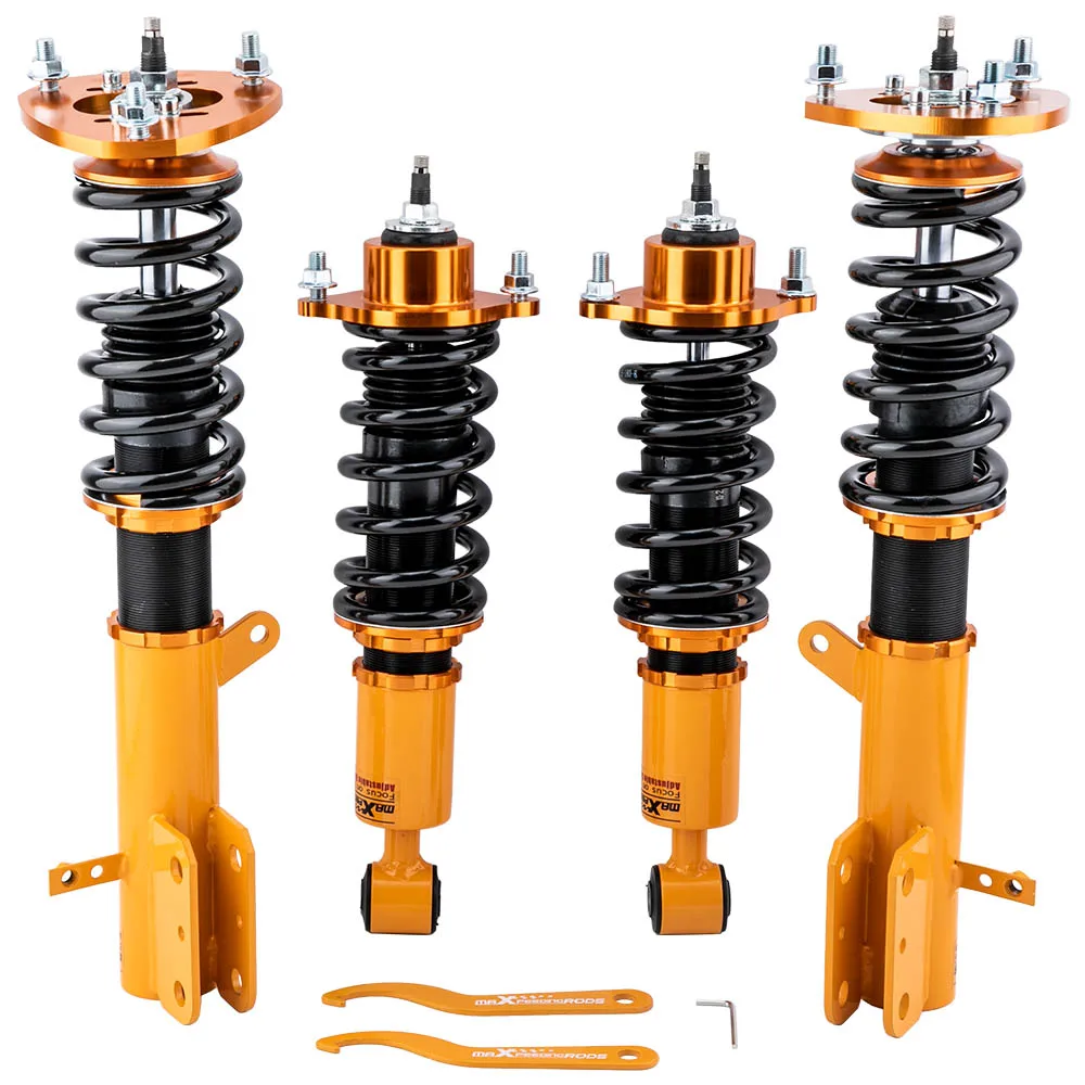 Front & Rear Shocks Coil Spring Coilovers for Caliber 2007-2009 Patriot Compass Adj. Damper Coilovers Lowering Kit Shock Struts