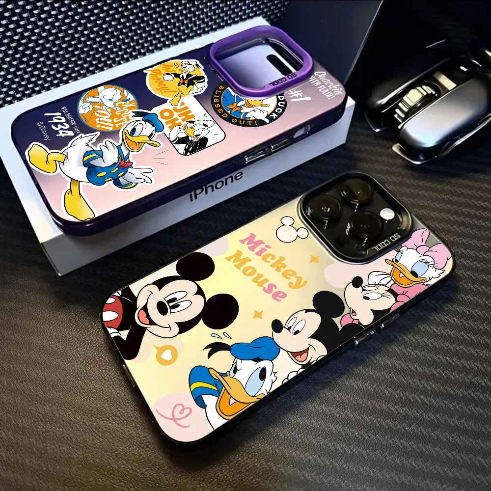 Funny Donald Duck Phone Case For iPhone 16 15 14 13 12 11 Pro Max White Ultra-thin Soft Candy Abrazine Funda