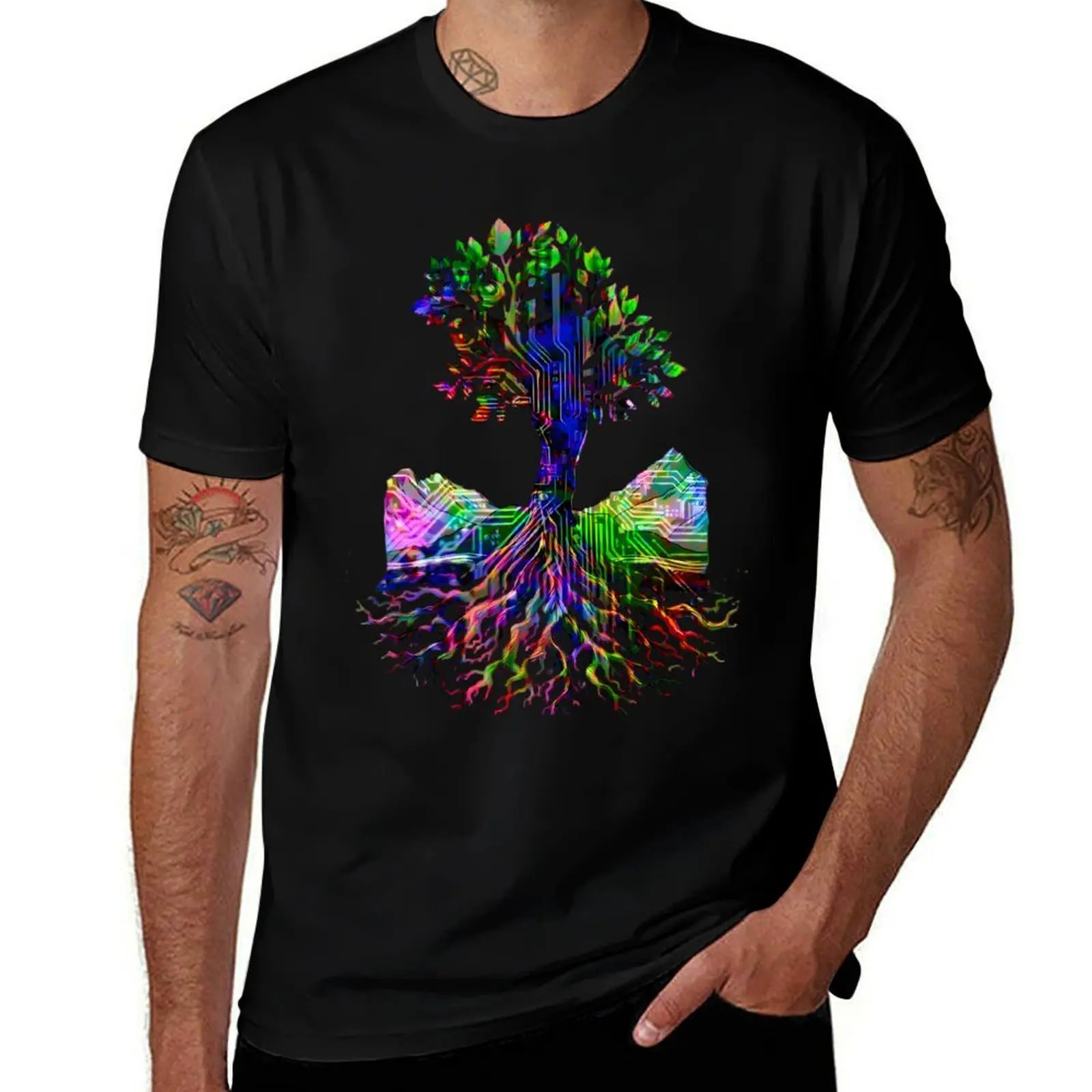 

Cybernetic Nature Fusion – AI and Organic Symbiosis PumaNoir T-Shirt custom t shirt summer clothes mens designer clothes