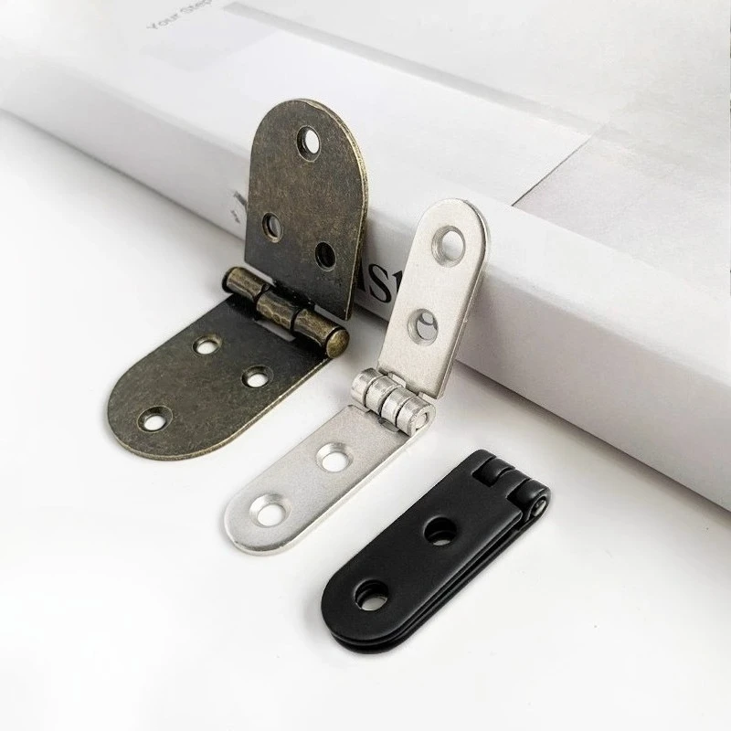 مفصلة عتيقة طويلة مسطحة قابلة للطي مع دعامة زاوية لأجهزة أثاث الصندوق الخشبي #2