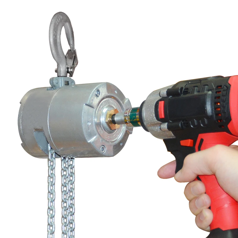 Suitable for Jentan's latest VX-PRO 0.5 ton mini chain hoist cordless drill drive hand crank wire rope sling micro