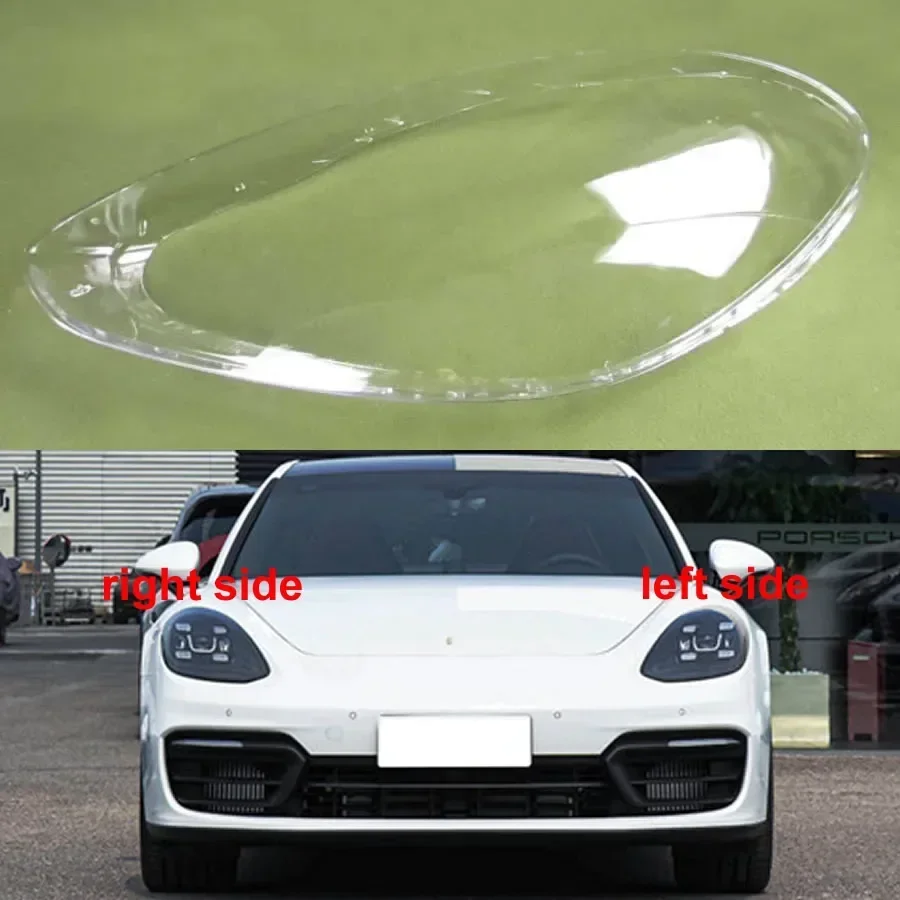 

For Porsche Panamera GTS 2017- 2023 Headlight Cover Headlamp Shell Transparent Lens Plexiglass Replace The Original Lampshade