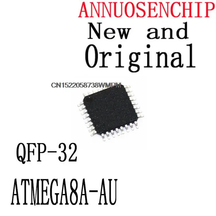 50PCS New and Original  ATMEGA8A ATMEGA8 TQFP-32 ATMEGA8A-AU