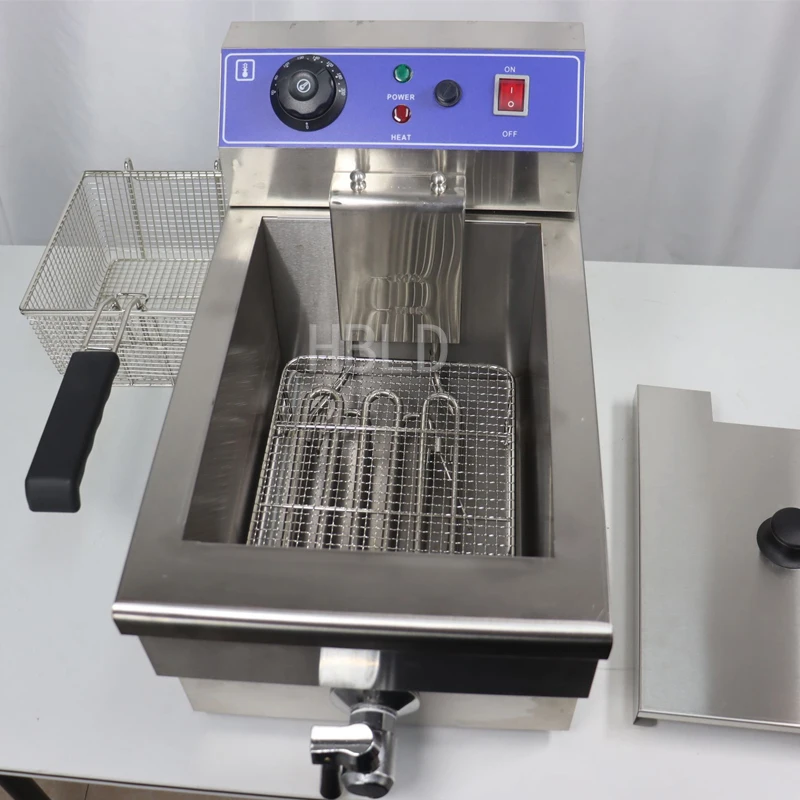 16L Large Capacity Electric French Fries Maker Industrial Commercial Fryer for Fast Food Restaurant Kitchen Equipment