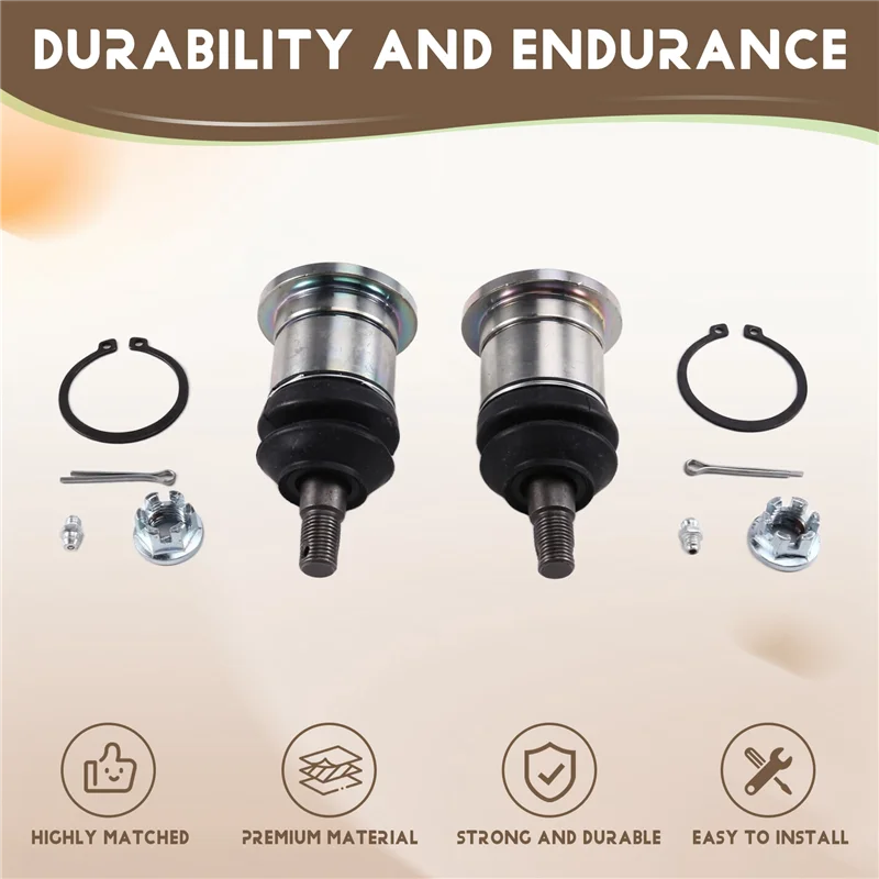 ABOK-Left Right Set 1 Pair Correction Front Upper Arm Ball Joint 1.0 Inches(25 Mm) For Land Cruiser Prado 120 150 2002- 2019