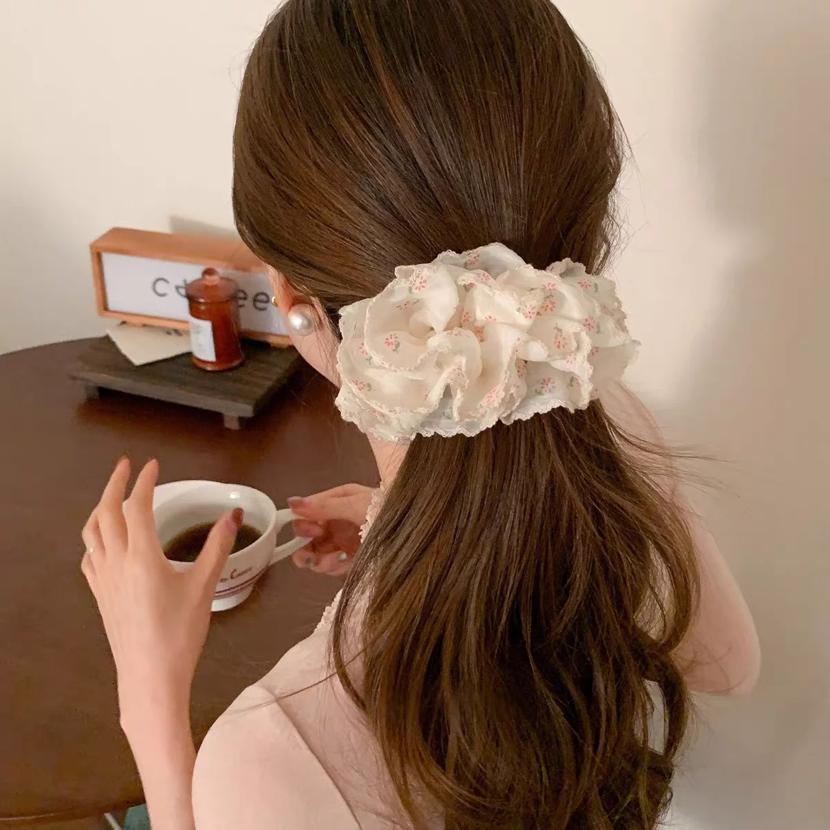 AWAYTR Korean Elegant Solid Fabric Pleats Banana Hair Clip For Women Girls Sweet Hairpin Barrette Fashion Hair Accessories