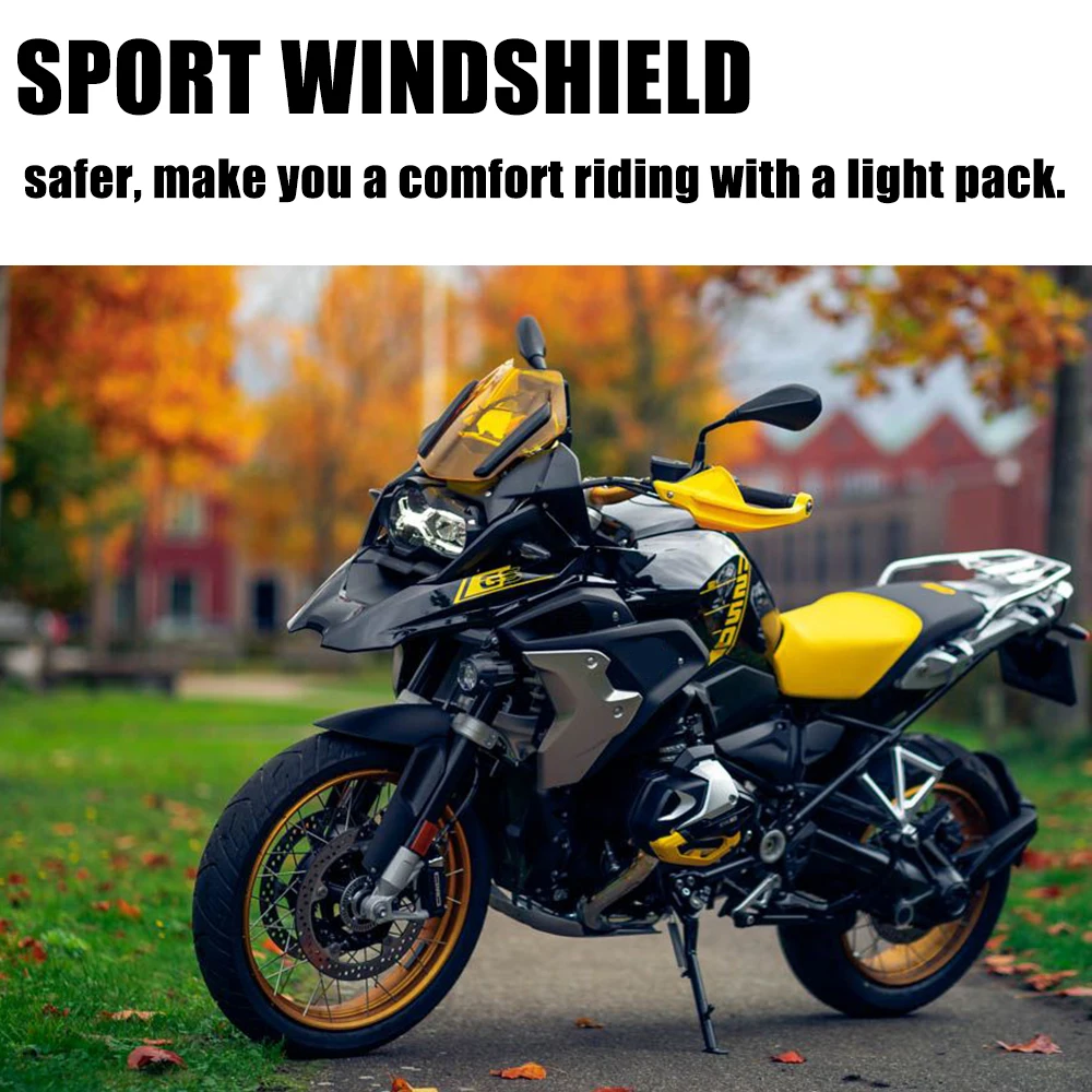 Motorcycle Side Windshield Windscreen Panel For BMW R1200GS LC R1250GS ADV Adventure Sport Short Wind Deflecto Shield GS 1250 R