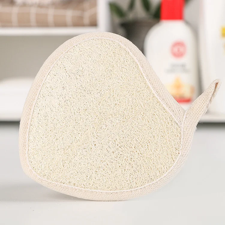 Bath towel Grown loofah Heart-shaped bath rub Melon Flesh Hotel household bath towel Natural plant face towel Dishwashing towel