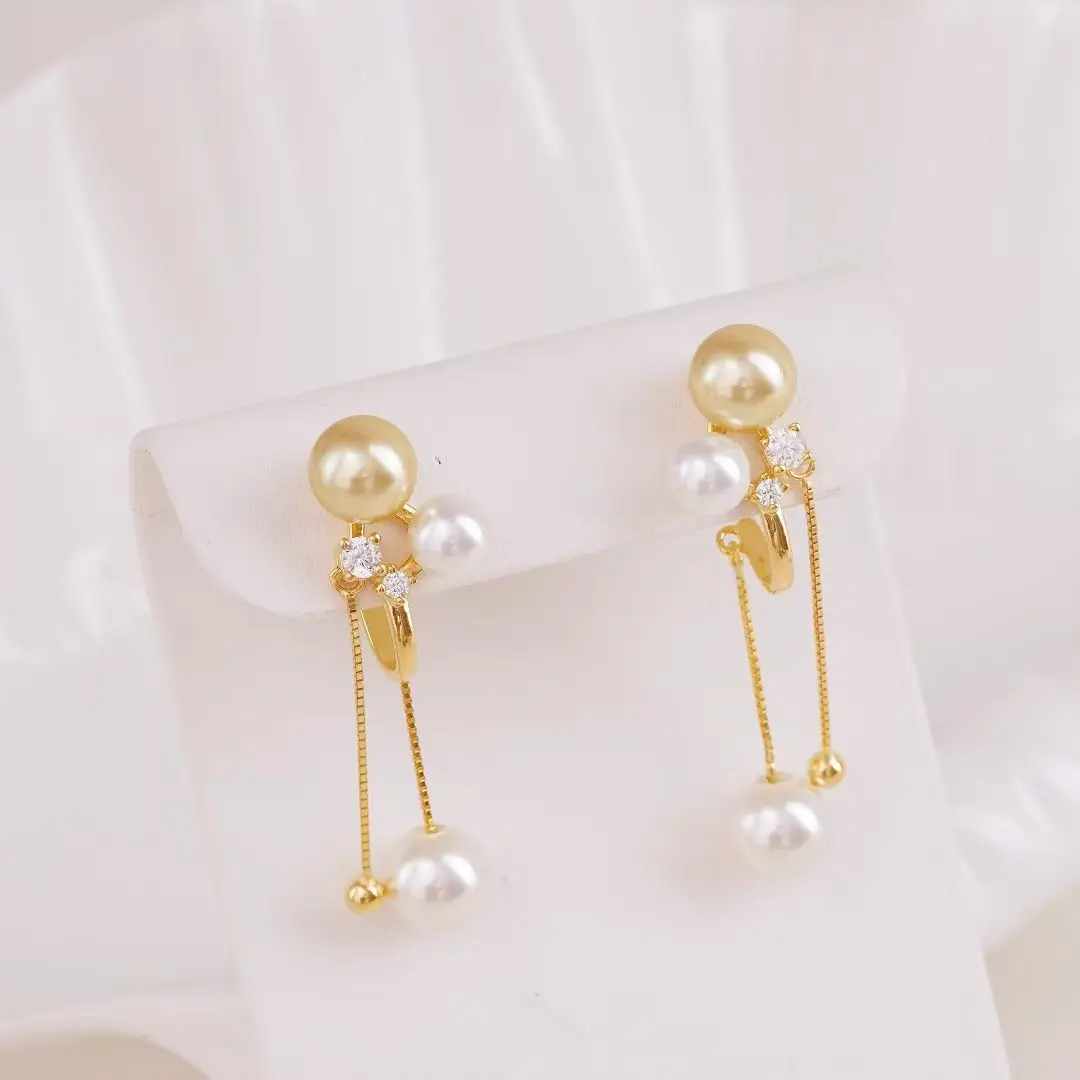 

Серьги из стерлингового серебра 925 пробы, базовые крепления, крепления для ювелирных изделий, аксессуары для жемчуга 6-9 мм, 3 пары/лот