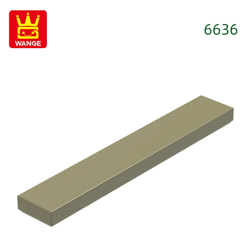 Wange 121 stks/partij 6636 1x6 Tegel Bouwsteen Moc Klassieke Accessoires Compatibel met Baksteen Kinderen Speelgoed geschenkdoos