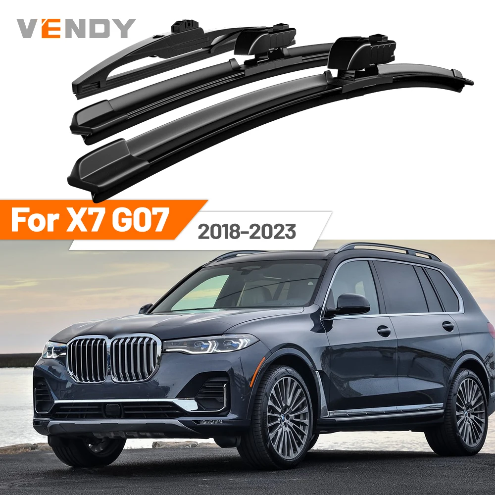 Für BMW X7 G07 2018-2023 2019 2020 2021 2022 Vordere & Hintere Windschutzscheiben-Wischerblätter Scheibenwischer-Set Zubehör