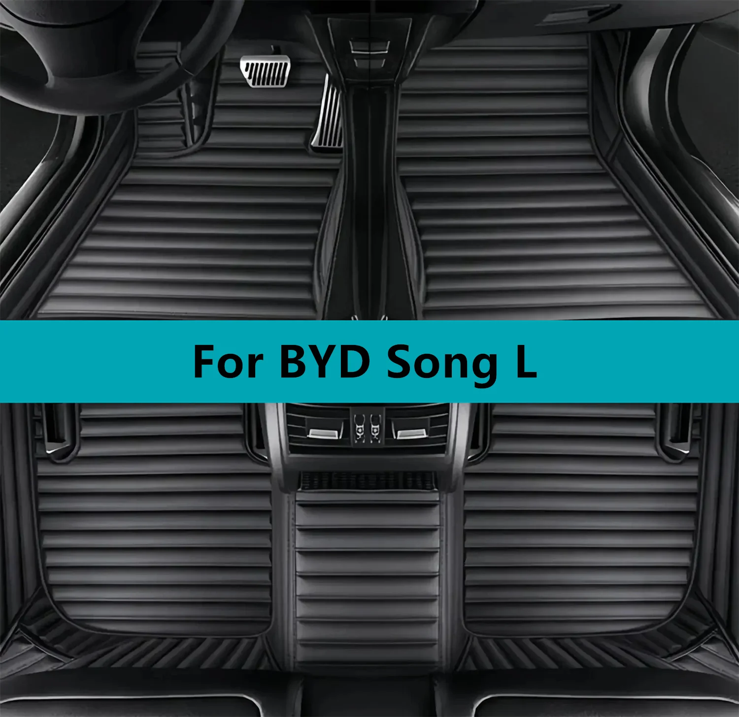 

Car Floor Mats Fit For BYD Song L 2023 2024 2025 2026 2027 Custom Leather Waterproof Car Floor Mats Interior Accessories