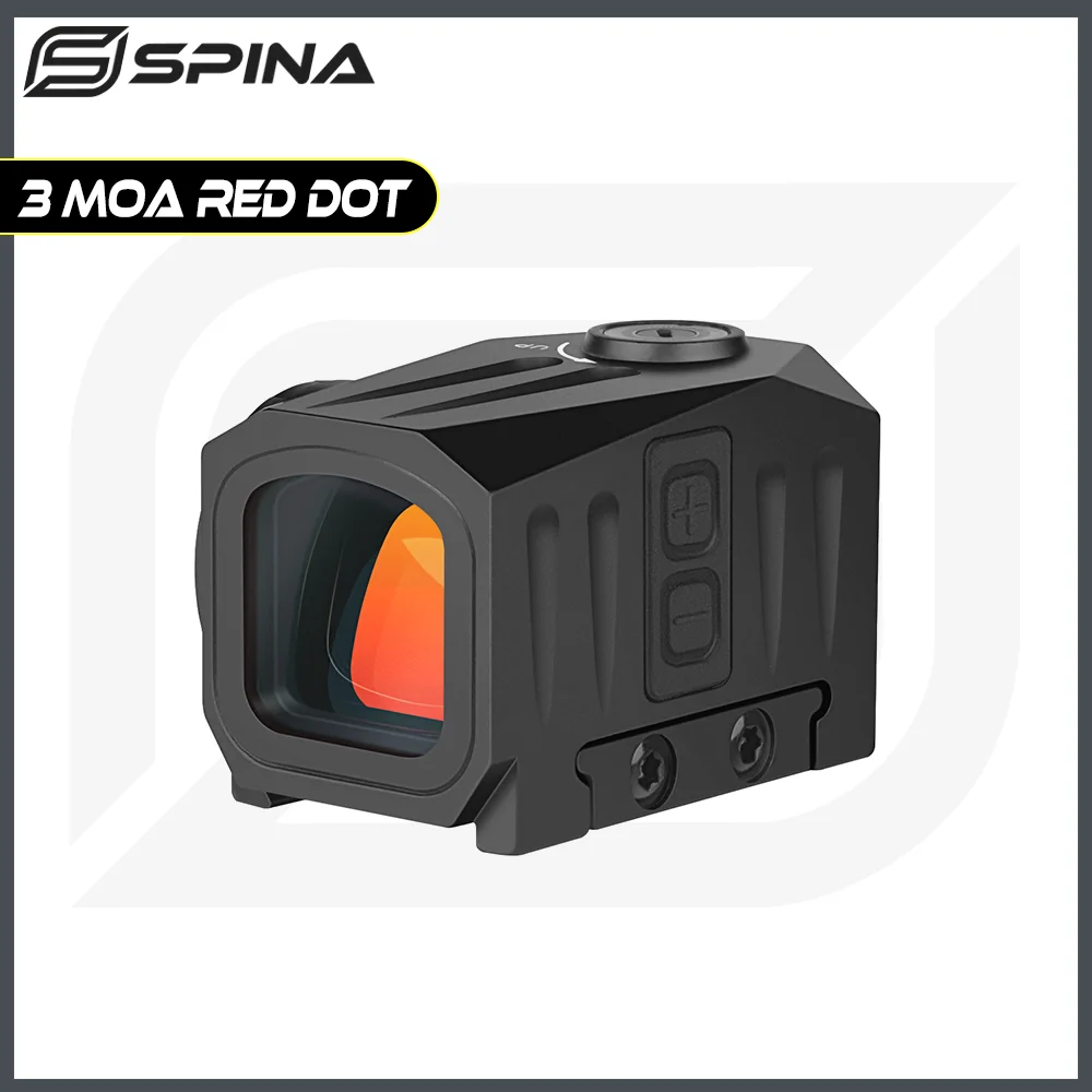 

SPINA OPTICS Mini Square Red Dot Sight LED Enclosed Scope Quickly Shooting Fit Glock 43X Taurus Pistol AR15.308.556 12GA 9mm etc