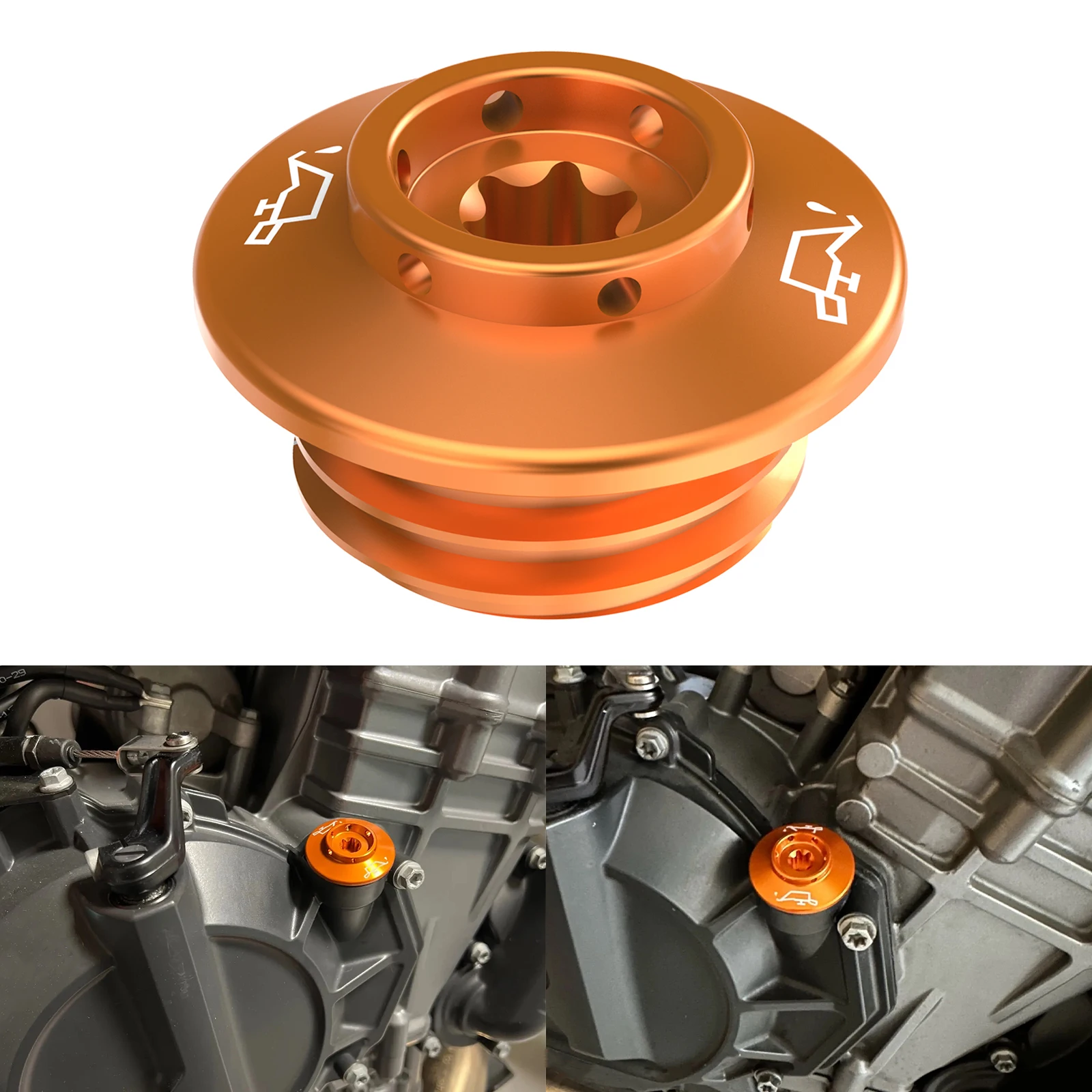 

Motorcycle Oil Filler Cap for KTM 690 Duke 790 Duke 890 Duke R 990 Super Duke/R 1290 Super Duke GT/R Oil Filler Plug 79430020033