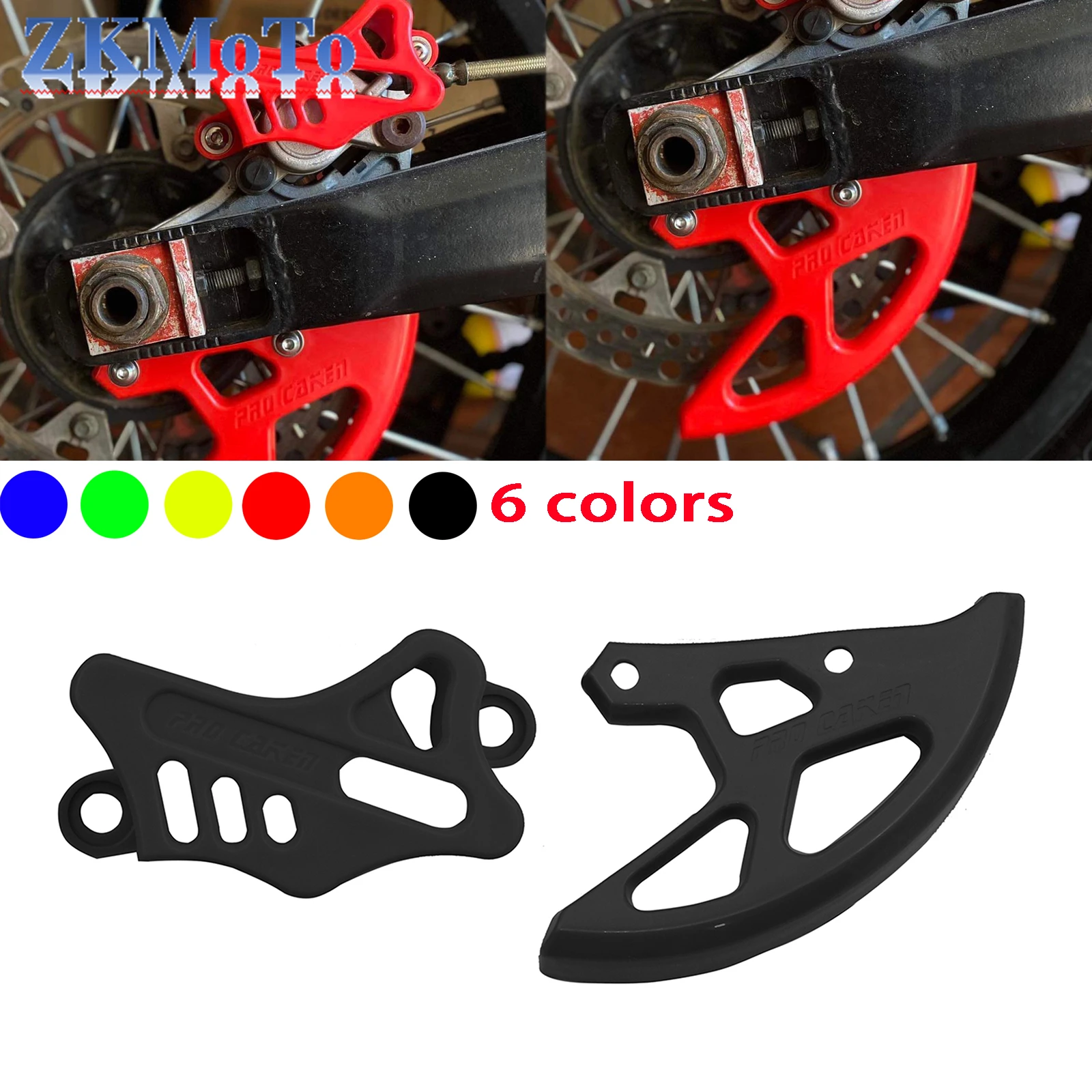 Plastic Motorcycle Rear Brake Disc Caliper Guard Protector Cover For Honda CR CRF 125R 250R 450R 250X 450X 250RX 450RX 450L 2022